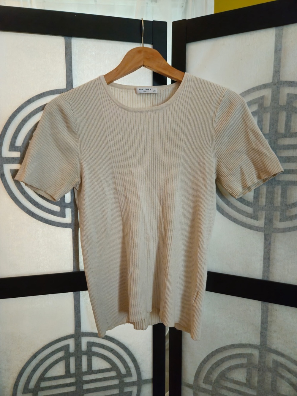 Equipment Femme knit top. Cotton silk cashmere blend
